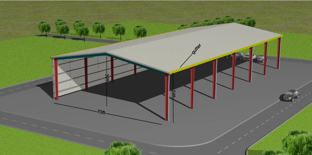 150 fot x 70 fot prefabricerad bod